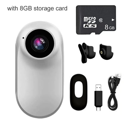 1080P Action Camera 1080P Portable Versatile Mount Anywhere for Travel Pets Ride Sport Vlog Mini Wireless Camera with Carry box Tech Electronics