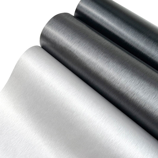 Vinyl Wrap Matt Brushed Aluminum Vinyl Wrap Film Waterproof PVC Foil Vehicle DIY Sticker Air Release Car Styling Car Accessories Techelectronicx