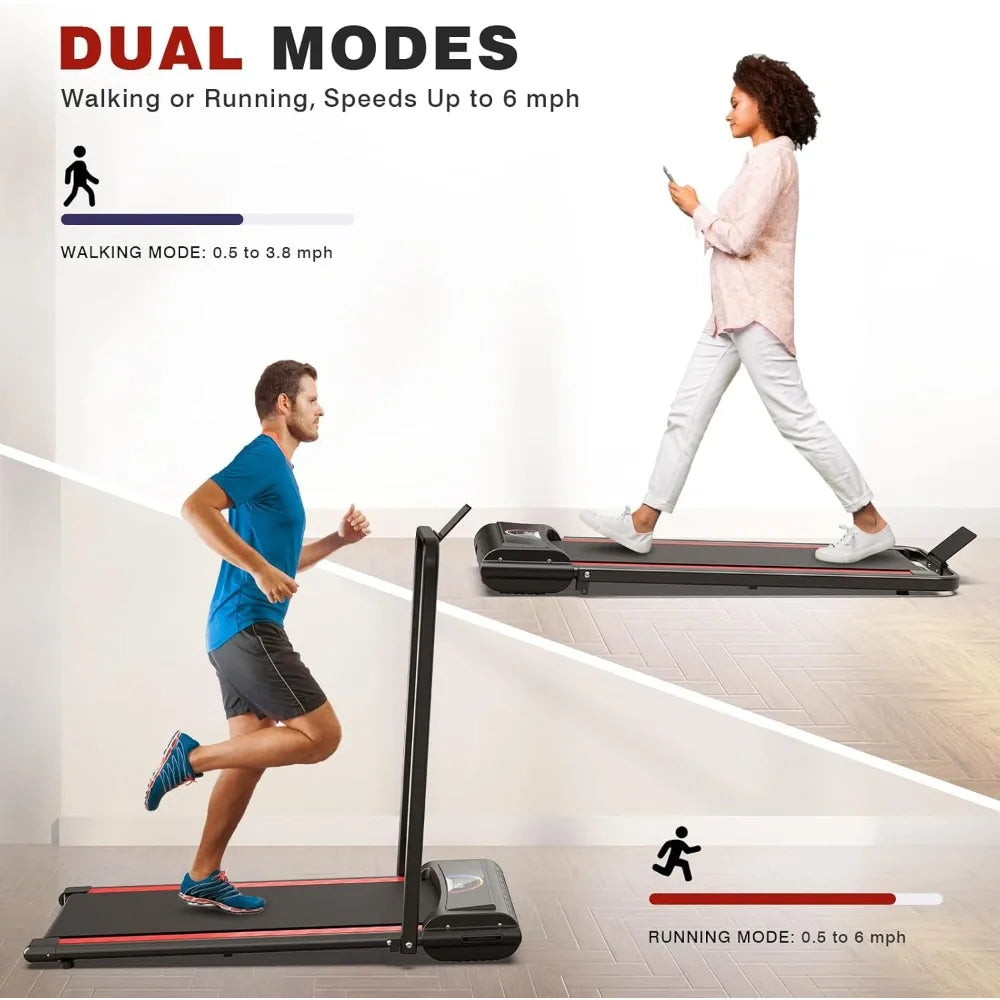 Portable Under Desk Treadmill with 2.5 HP, 265 lbs Capacity, Suitable for Home and Office Use, Easy Installation TechElect