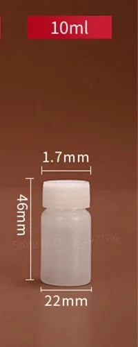 10ml 50ml 100ml 200ml Graduated Plastic Water Bottle Scale Semi Transparent Sampling PE Small Mouth Liquid Solvent Packaging Techelectronicx