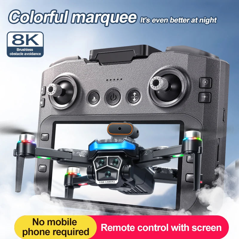 Xiaomi Mijia A14Pro max GPS Brushless 8K three Camera Optical Flow Obstacle Avoidance Foldable Quadcopter RC Distance Drone Toys Techelectronicx