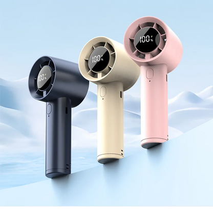Xiaomi Portable Ice Cooling Mini Handheld Fan 100 Speeds Powerful Fan High-speed USB Rechargeable Cooler with Phone Stand 2025 Techelectronicx