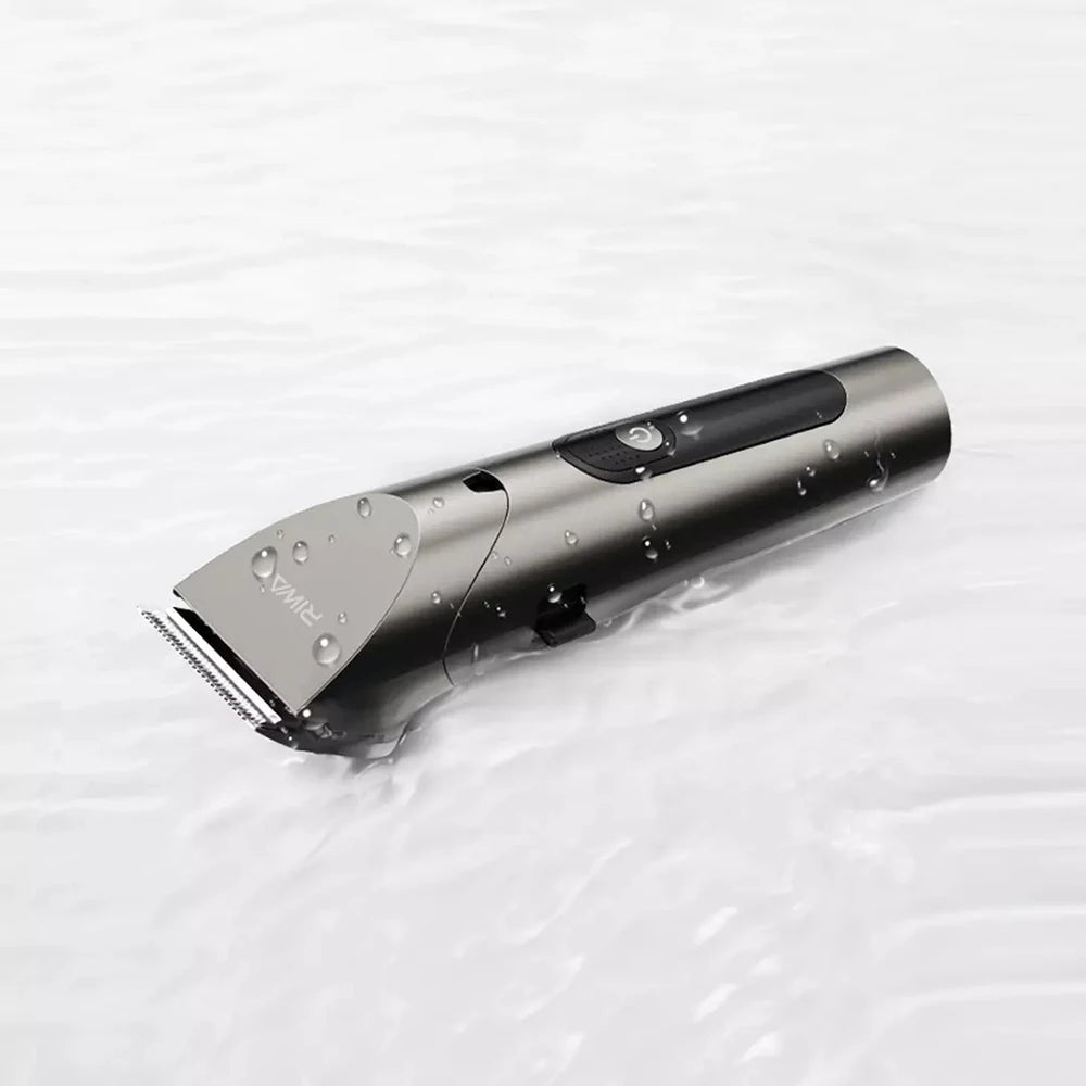 Youpin RIWA Hair Clipper Professional Electric Trimmer For Men With LED Screen Washable Rechargeable Men Strong Power Steel Head Techtronicx