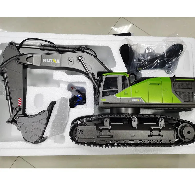 1/14 HUINA 1593 582 RC Excavator Dumper Truck crawler Alloy Tractor Loader 2.4G Radio Controlled Car Engineering toy for boy Techelectronicx