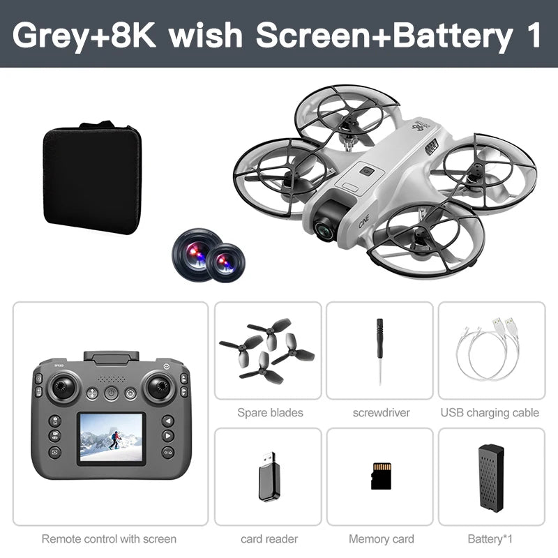 Xiaomi V666 Mini Drone 4K Professional Aerial 8k Dual Camera Intelligent obstacle avoidance  Brushless Quadcopter Kid RC Toy Techelectronicx