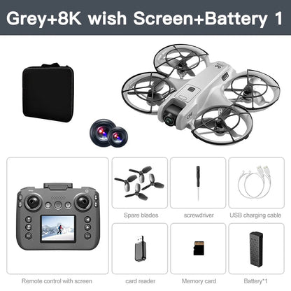 Xiaomi V666 Mini Drone 4K Professional Aerial 8k Dual Camera Intelligent obstacle avoidance  Brushless Quadcopter Kid RC Toy Techelectronicx