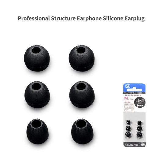 KZ 3Pairs (6pcs) Wired Earphone Memory Cotton Earmuffs Rebound Earplugs Headset PU Sponge Memory Sponge Headphones Eartips - TechElect
