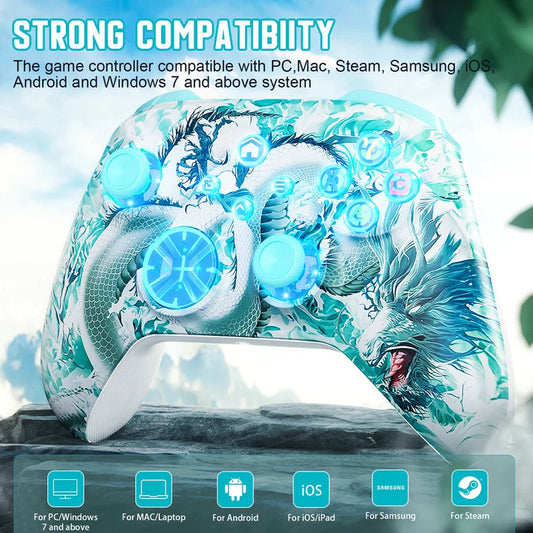 WIFI Control For XBOX One ,Series S/X Wireless Controller Dual Vibration Hall Effect 6-Axis Gyro FUNC RGB Gamepad Accessories Techelectronicx