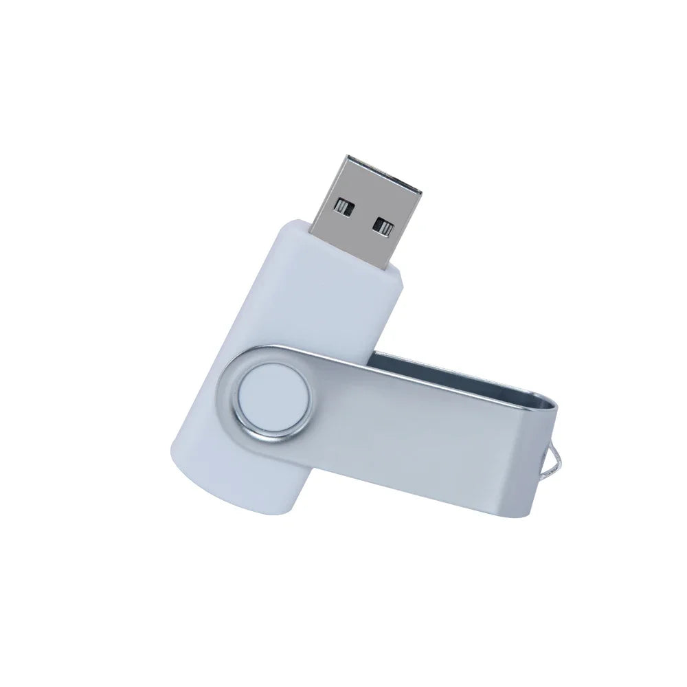 флешка usb 32GB Flash Drive 16 Giga Memory Stick Metal Jump Drive Swivel Pendrive Portable 64 128 GB cle usb 2.0 Pen Drives Techelectronicx