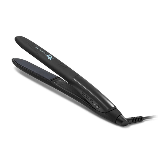 10X Styling Flat Iron, 1" Hair Straightener with Sonic Vibrating Plates, Ceramic Flat Iron TechElect