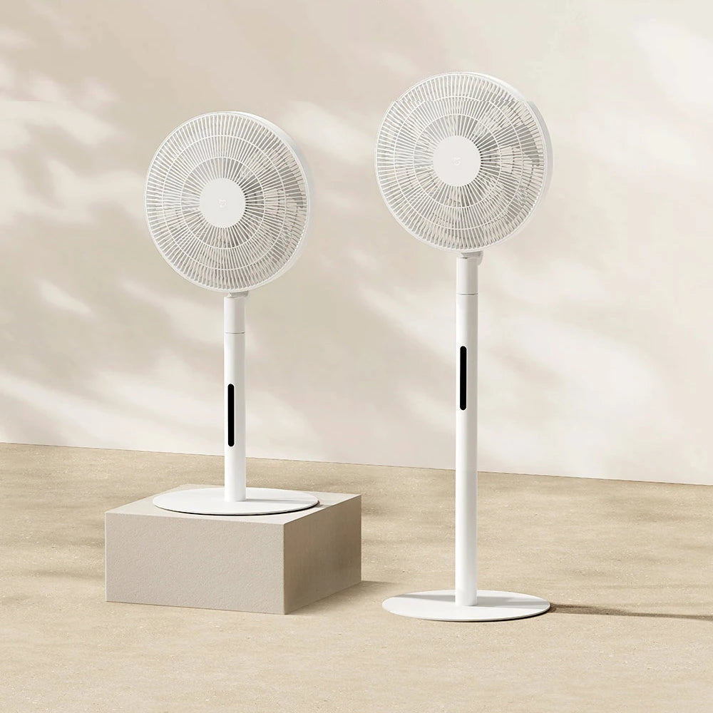 XIAOMI MIJIA DC Inverter Floor Fan Pro,Ultra-Thin Retractable,With Storage Box,Smart Standing Electric Fan,100 Air Flow Settings Techelectronicx