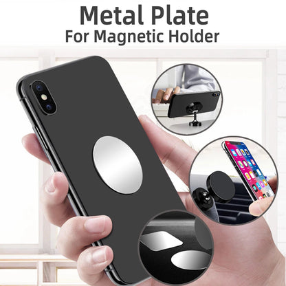 1/3/5PCS Metal Plate for Magnetic Car Phone Holder Self-adhesive Iron Sheet Sticker Magnet Mobile Phone Stand Mount For iPhone Techelectronicx