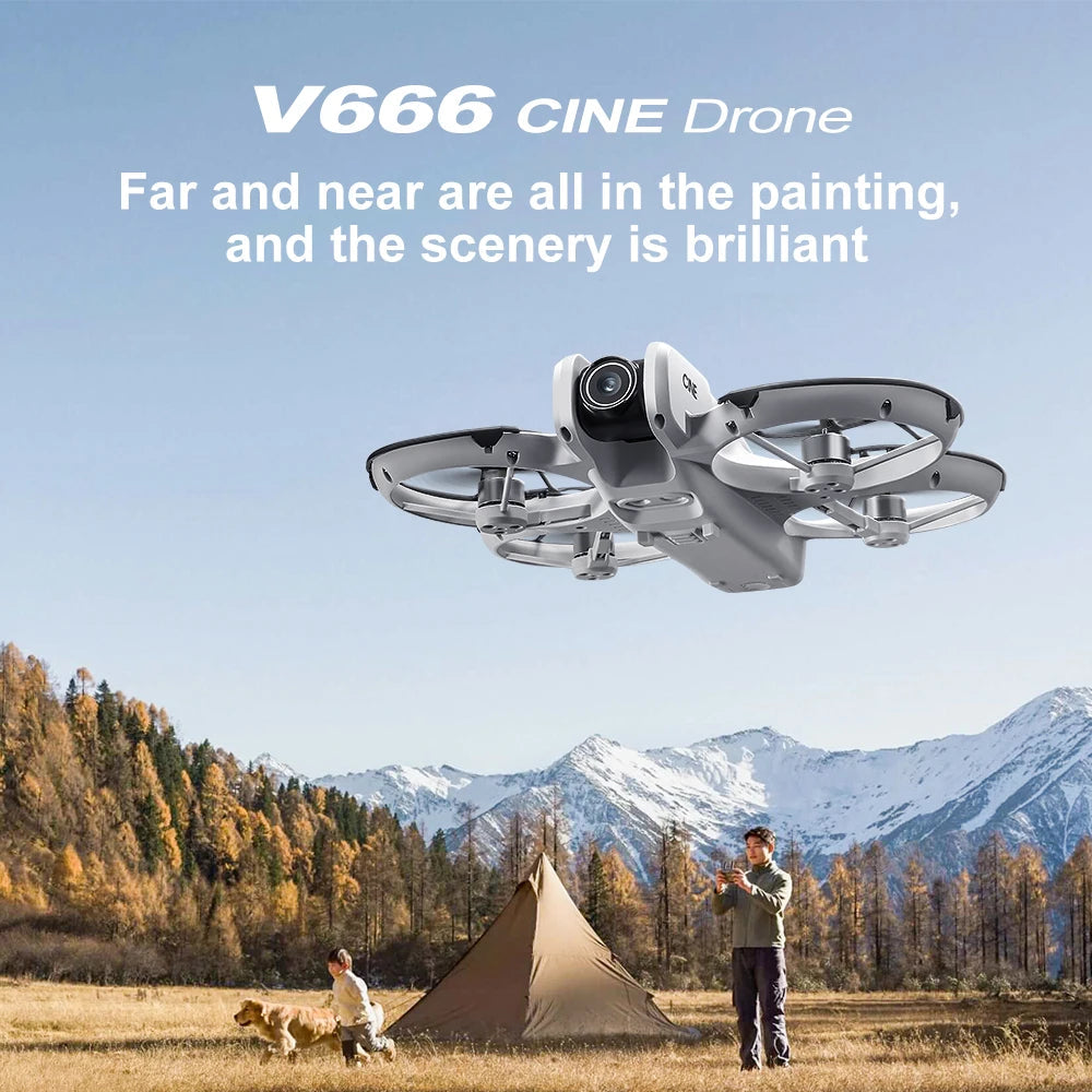 Xiaomi V666 Mini Drone 4K Professional Aerial 8k Dual Camera Intelligent obstacle avoidance  Brushless Quadcopter Kid RC Toy Techelectronicx