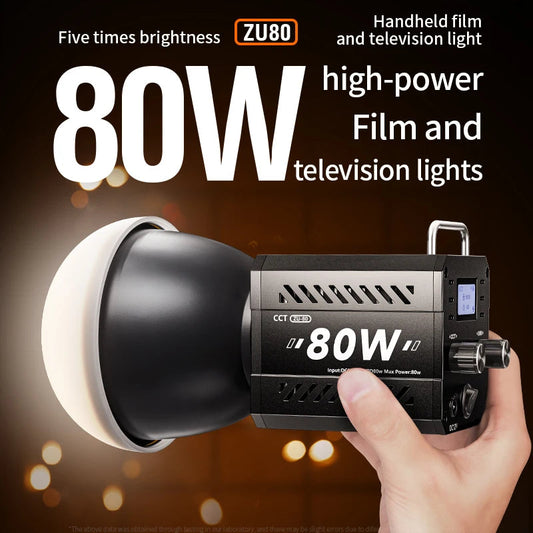 ZU80/ZU60 Photo Studio Light COB Bi-Color 2500-8500K CRI≥95 TLCI≥97 With Diffuser LED Video Lights Fill Lighting Techelectronicx