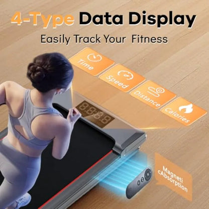 Walking Pad with Handle Bar 3 in 1 Under Desk Treadmill with Hiking Mode 2.5HP Low Noise Walking Treadmill Pad with Remote Cont TechElect