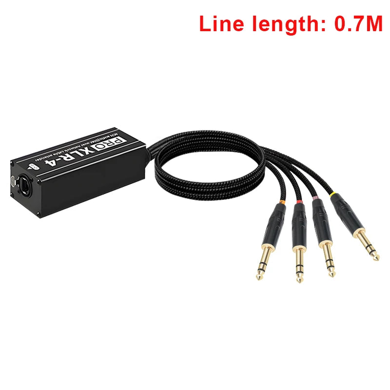 0.7M 4-channel XLR network extenderwith 300meter Ethernet cable extension for DMX stage lighting audio signal transmission Techelectronicx