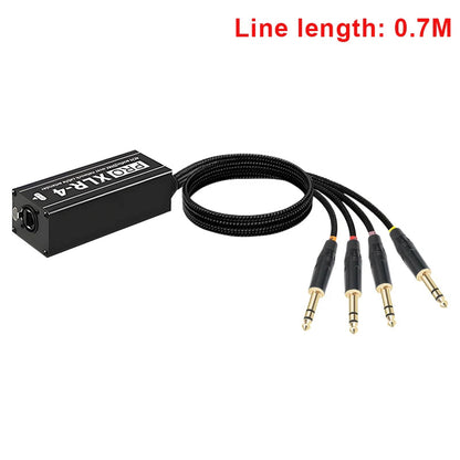 0.7M 4-channel XLR network extenderwith 300meter Ethernet cable extension for DMX stage lighting audio signal transmission Techelectronicx