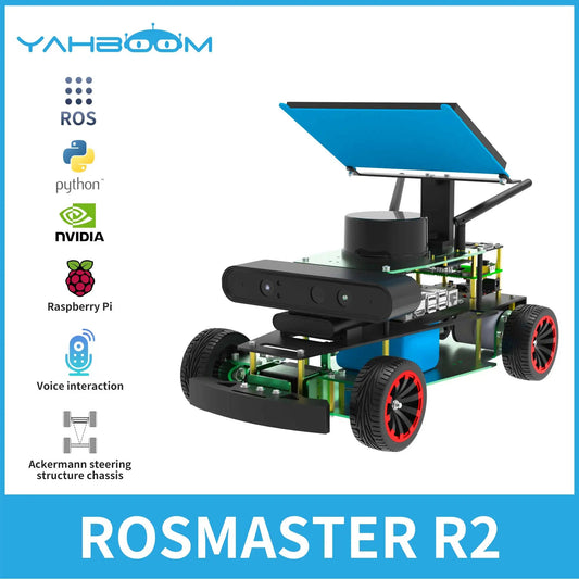 Yahboom ROSMASTER R2 ROS2 Robot Programmable Car Ackerman Structure for Jetson NANO/Orin NX SUPER/Orin NANO SUPER/Raspberry Pi 5 TechElect