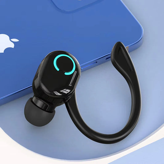 Bluetooth 5.2 Business Wireless Headphone Ear-Hook Mini HIFI Bass Noise Cancelling Earphone With Mic Sport Game Headset - TechElect