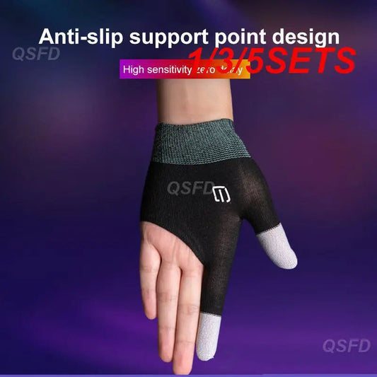 1/3/5SETS Thumb Sleeve Gloves Sweat Proof Sensitive Accessories For Gamer Touch Screen Fingertips Gloves Cover Breathable Techelectronicx