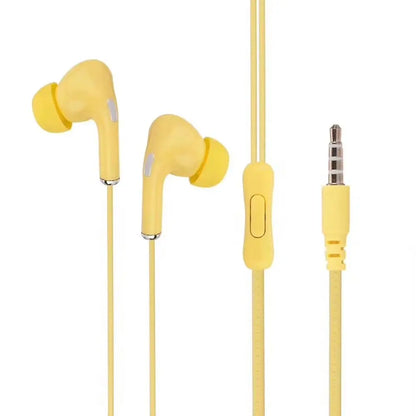 High Definition Wired Earphone 3.5mm In-Ear Control Portable Sport Wired Headset With Mic Wired Headphones For Mobile Phones - TechElect
