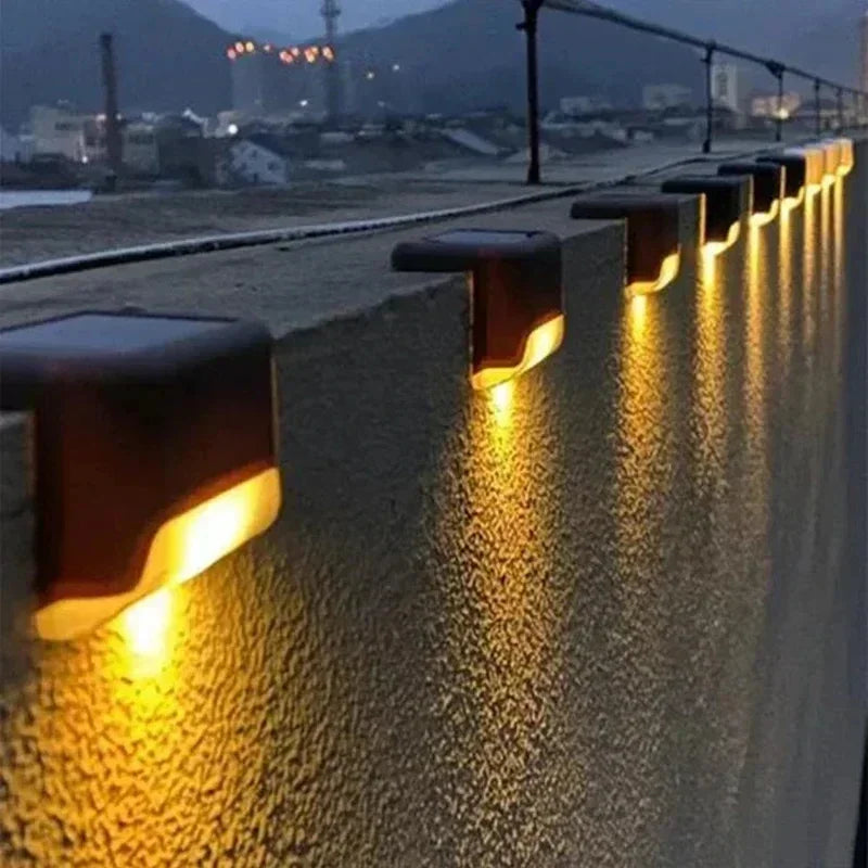 1-12 Pack Solar Deck Lights Outdoor Step Lights Waterproof Led Solar Lamp for Railing Stairs Step Fence Yard Patio and Pathway Techelectronicx