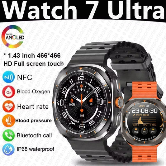 Z7 Ultra Smart Watch Men Women Watch 7 Ultra Amoled 415*415  BT Call Outdoor Sport Compass Watches ECG+PPG Waterproof SmartWatch Techelectronicx