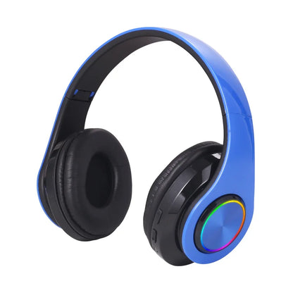 Wireless Bluetooth 5.0 Headphone With Microphone On-Ear Headset Stereo Sound Earphones Sports Gaming Foldable Headphones Game - TechElect