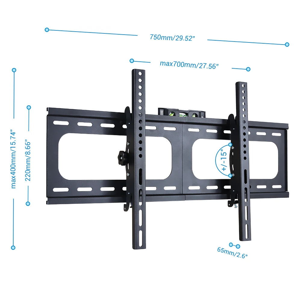 26-75 Inch Slim TV Brackets Wall Mount Ultra Slim TV Wall Bracket for LED LCD OLED Plasma Fat Screens Television TechElect