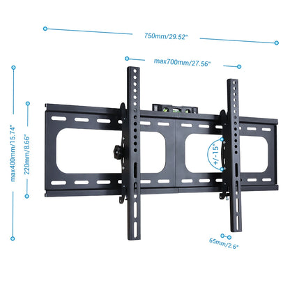 26-75 Inch Slim TV Brackets Wall Mount Ultra Slim TV Wall Bracket for LED LCD OLED Plasma Fat Screens Television TechElect