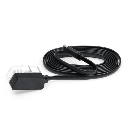 1.8M Obd2 Cable Wire Fit P24 P10-Pro Car Head Up Display Cable Type-C Connecting Line Diagnosis Tool Switch OBDII HUD Adapter Techelectronicx