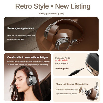 Head-mounted Headphones Wireless Bluetooth Earphones With Mic Headset Noise Cancelling Fone Gamer Stereo Sounds Free Shipping - TechElect