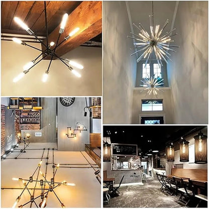 100-240V 6000K LED Filament Light Bulb 110V 120V 6500K Tubular Edison Bulbs T10 T185 T225 T30 T300 Long Tube 4W 6W 8W led Bulb Techelectronicx