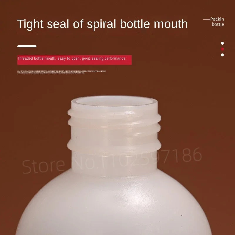 10ml 50ml 100ml 200ml Graduated Plastic Water Bottle Scale Semi Transparent Sampling PE Small Mouth Liquid Solvent Packaging Techelectronicx
