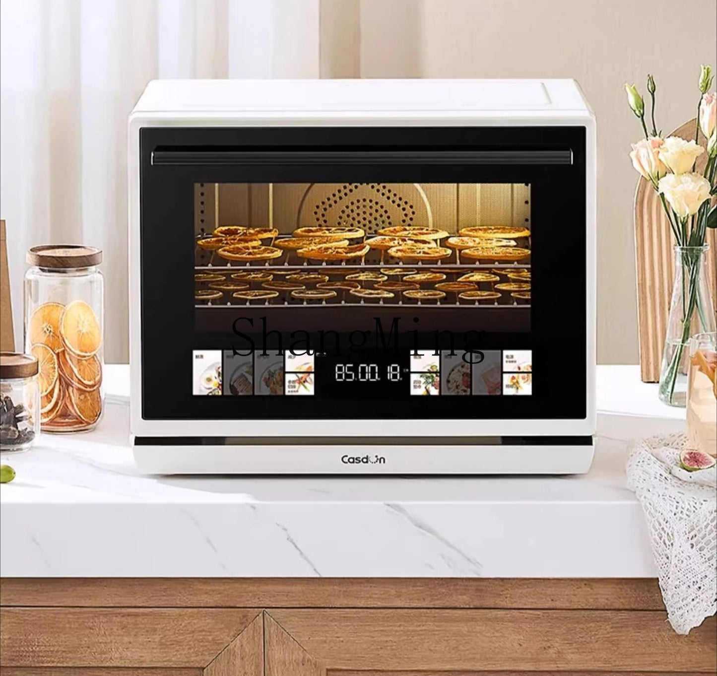 ZYY micro-steaming, baking and frying all-in-one machine, desktop household electric oven, four-in-one water microwave oven Techelectronicx