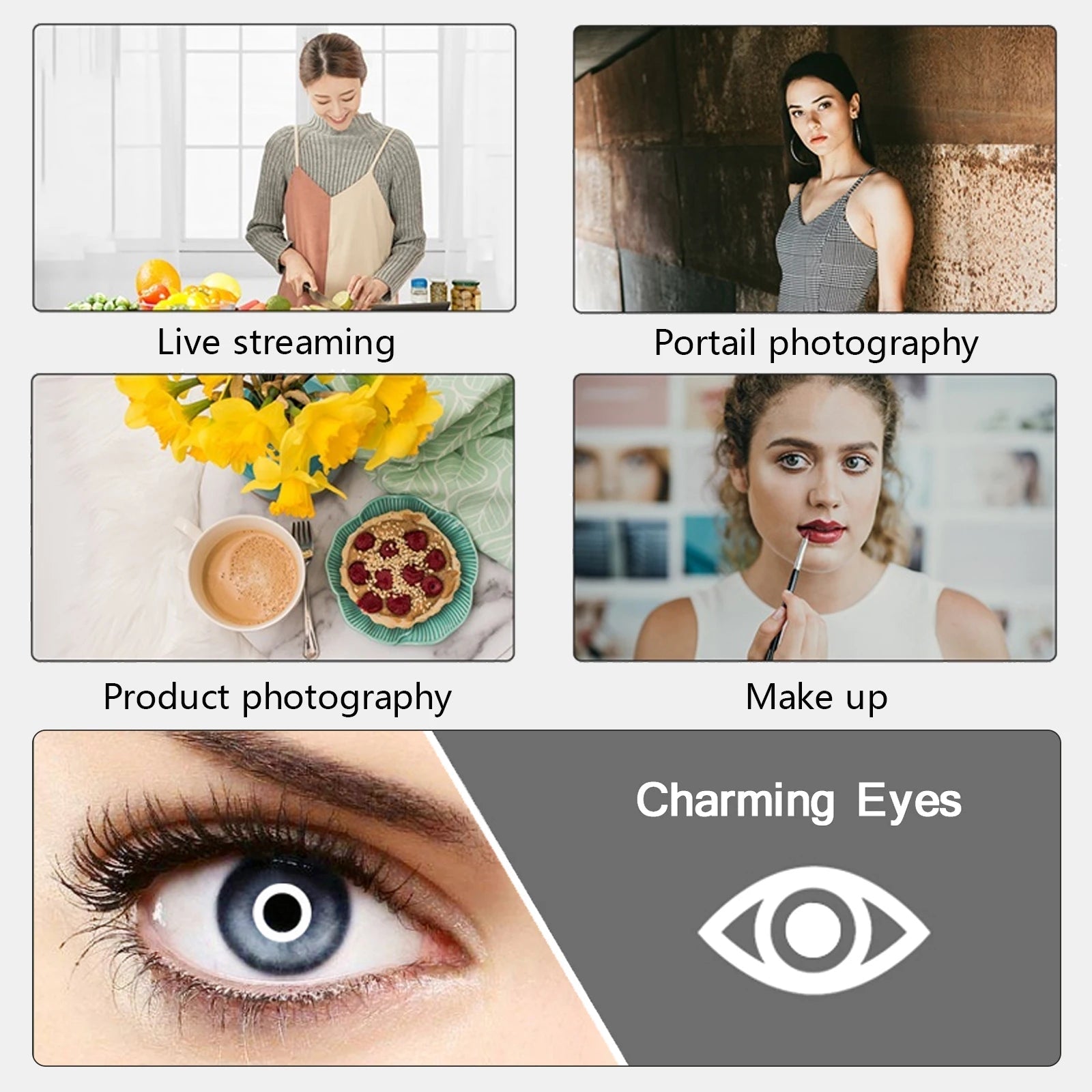 10" 26cm LED Selfie Ring Light Photography Video Light RingLight Phone Stand Tripod Fill Light Dimmable Lamp Trepied Streaming Techelectronicx