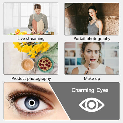 10" 26cm LED Selfie Ring Light Photography Video Light RingLight Phone Stand Tripod Fill Light Dimmable Lamp Trepied Streaming Techelectronicx