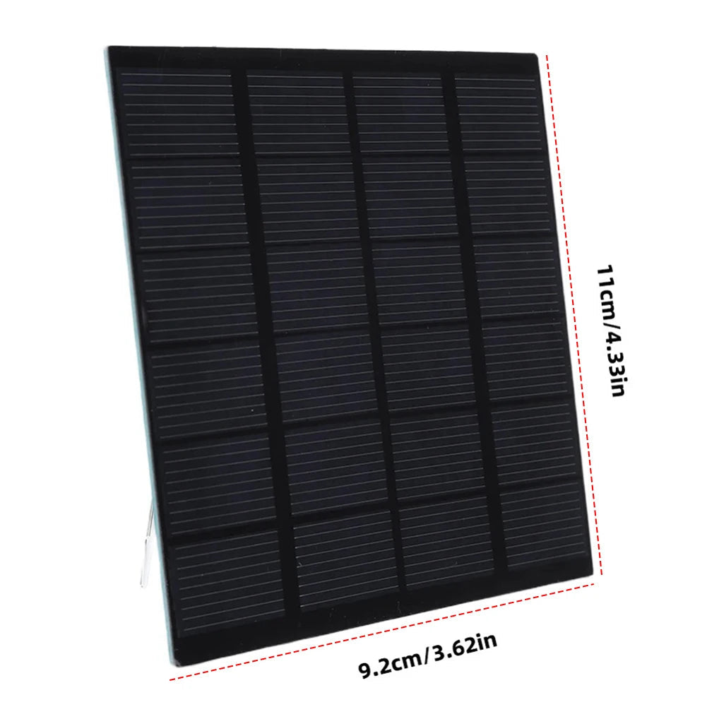 1.5W 6V Solar Panel Portable Solar Battery Charger Waterproof Mini Solar Charger Solar Charging Panel for Fans Outdoor Lamp Pump TechElect