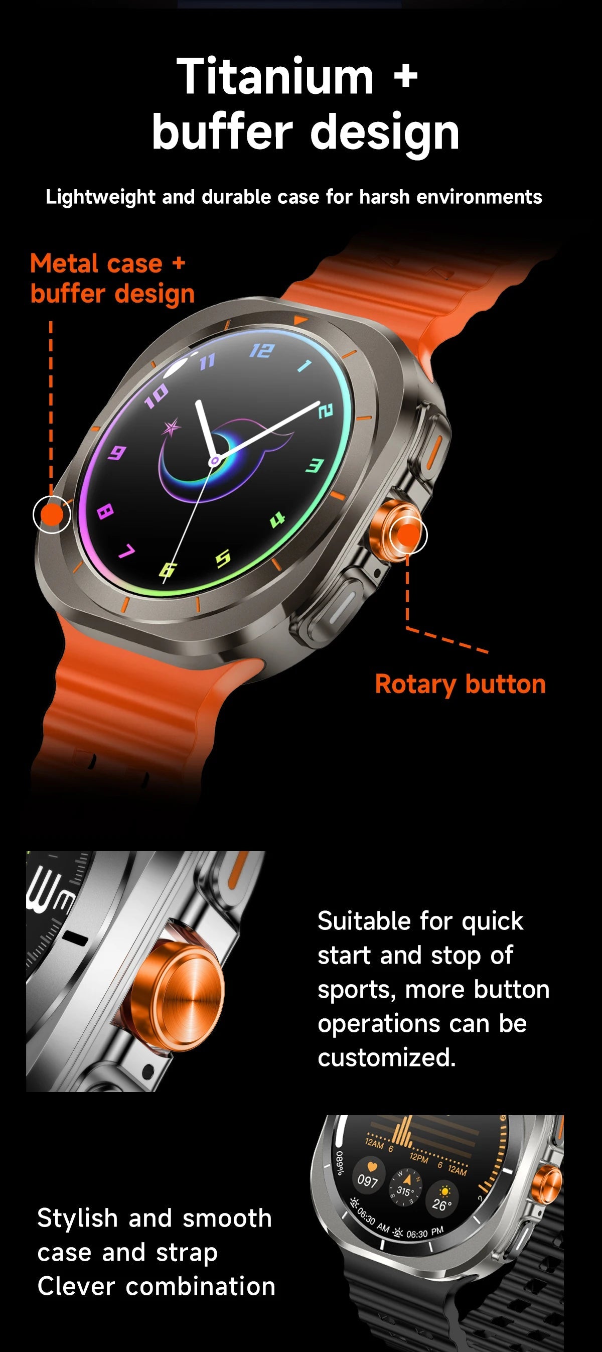 Z7 Ultra Smart Watch Men Women Watch 7 Ultra Amoled 415*415  BT Call Outdoor Sport Compass Watches ECG+PPG Waterproof SmartWatch Techelectronicx