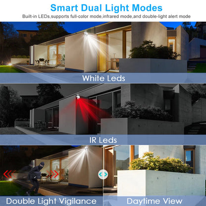 8MP Wifi IP Outdoor Wireless Security Surveillance PTZ Camera 4X Zoom Cameras AI Human Tracking Two-way Audio HD Night Color Cam TechElect