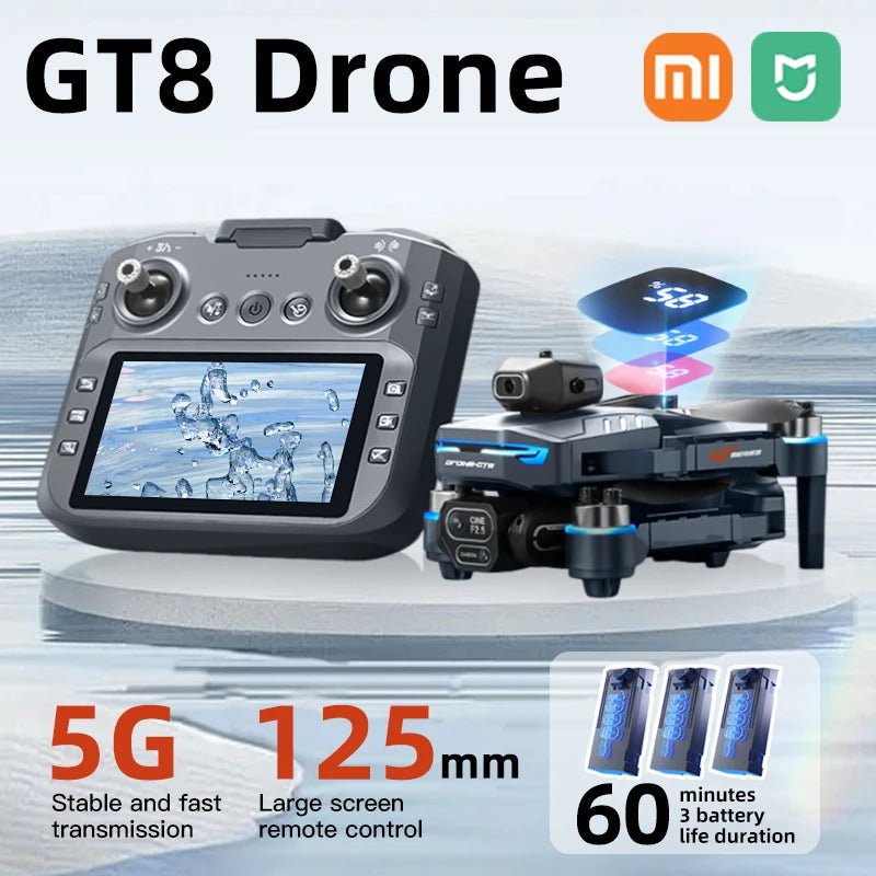 Xiaomi Mijia GT8 FPV Drone Professional 8K HD three Camera 5G Wifi Brushless Motor Aerial Photography Optical Flow RC Quadcopter Techelectronicx