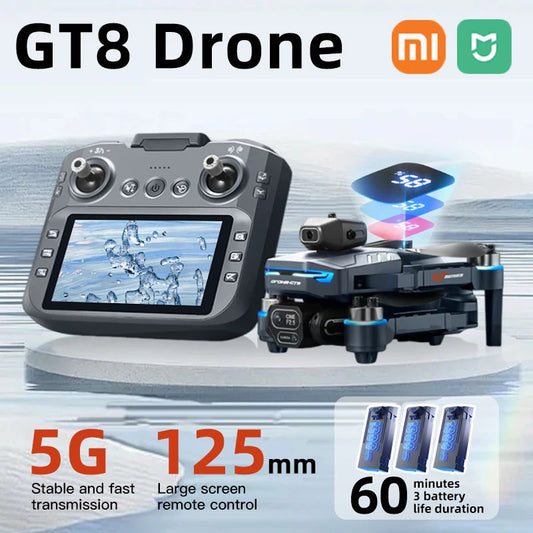 Xiaomi Mijia GT8 FPV Drone Professional 8K HD three Camera 5G Wifi Brushless Motor Aerial Photography Optical Flow RC Quadcopter Techelectronicx