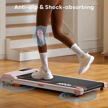 Under Desk Treadmill 2 in 1 Walking and Jogging Pad Portable with Remote Control and App 2.5HP Compact for Home Office TechElect
