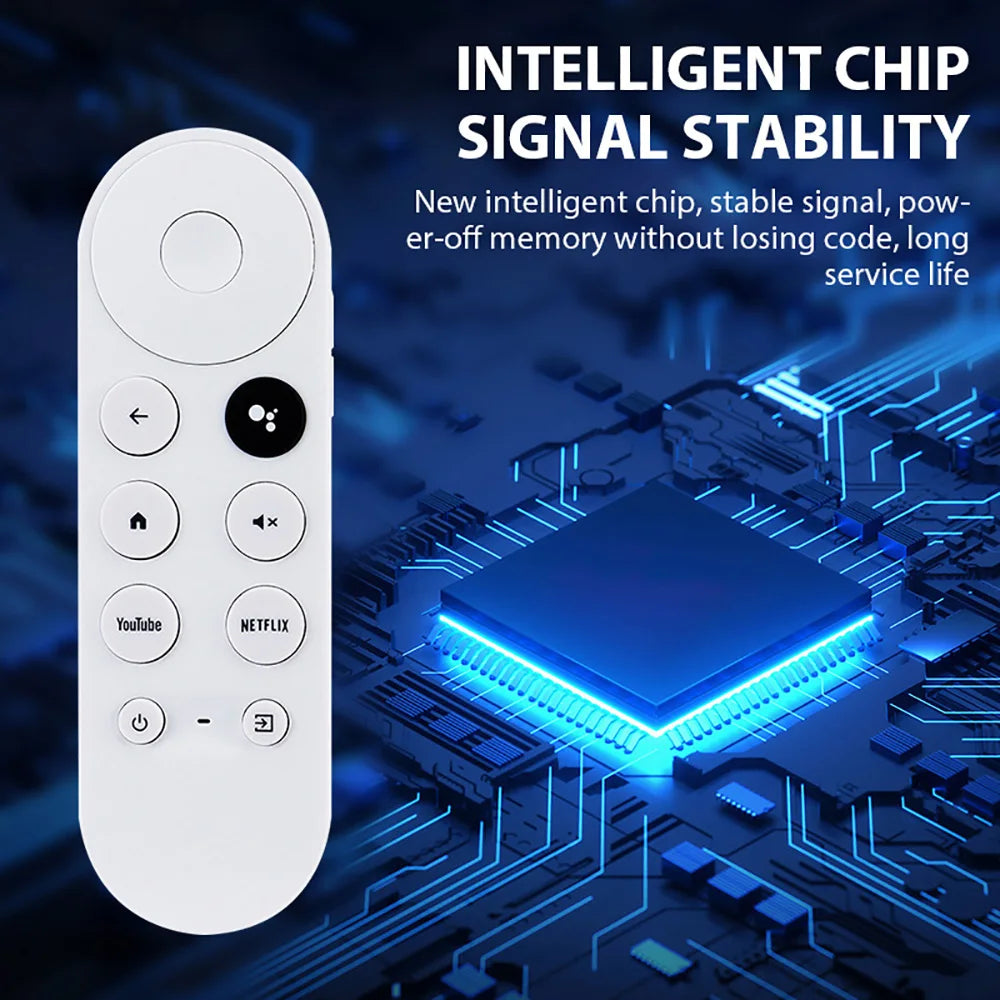 (Remote ONLY)G9N9N Replacement Voice Remote Control for Google Chromecast 4k Snow Streaming Media Player TechElect
