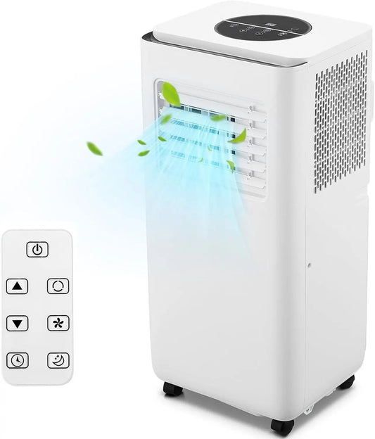 10,000 BTUPortable Air Conditione, Powerful Cooling Up To 450 Sq.Ft, 3-in-1 AC Unit Efficient Energy Saving, Ultra-Quiet, Remote Techelectronicx