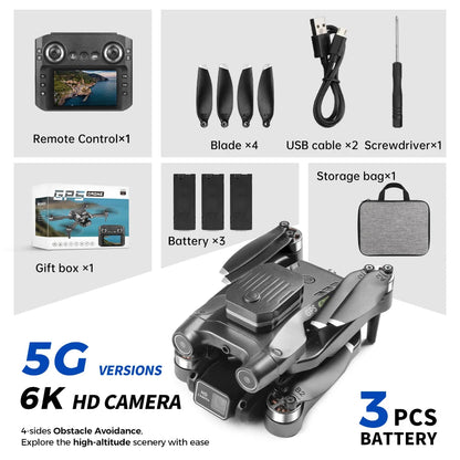 【TYRC H23】Rc Camera drone 6K professional high-definition With screen camera long-lasting brushless motor obstacle avoidance Techelectronicx