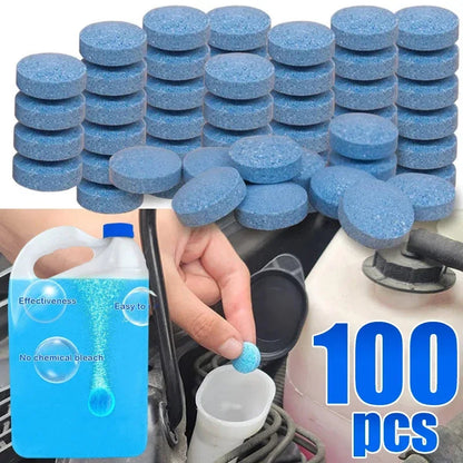 ‌All-Season Windshield Washer Effervescent Tablet (Solid Concentrate) Shellac-Free Formula Techelectronicx