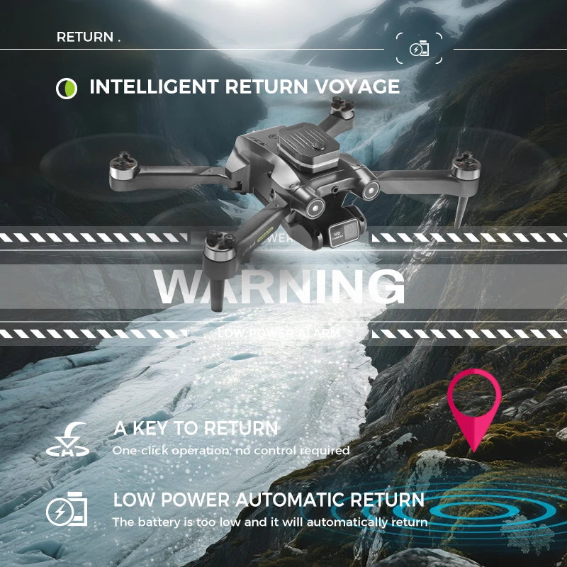 【TYRC H23】Rc Camera drone 6K professional high-definition With screen camera long-lasting brushless motor obstacle avoidance Techelectronicx