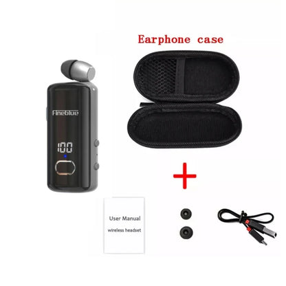 Fineblue-Auriculares Inalámbricos F580, Dispositivo De Audio Con Clip, Lotus, Bluetooth 5,3, Micrófono, Pantalla De Alimentaci TechElect