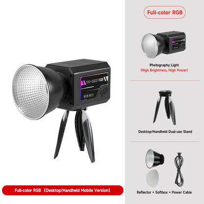YM-S100RGB Photography Light RGB Outdoor Portable Handheld Fill Light COB 3200-6500K Photographic LED Light for Outdoor Shooting Techelectronicx